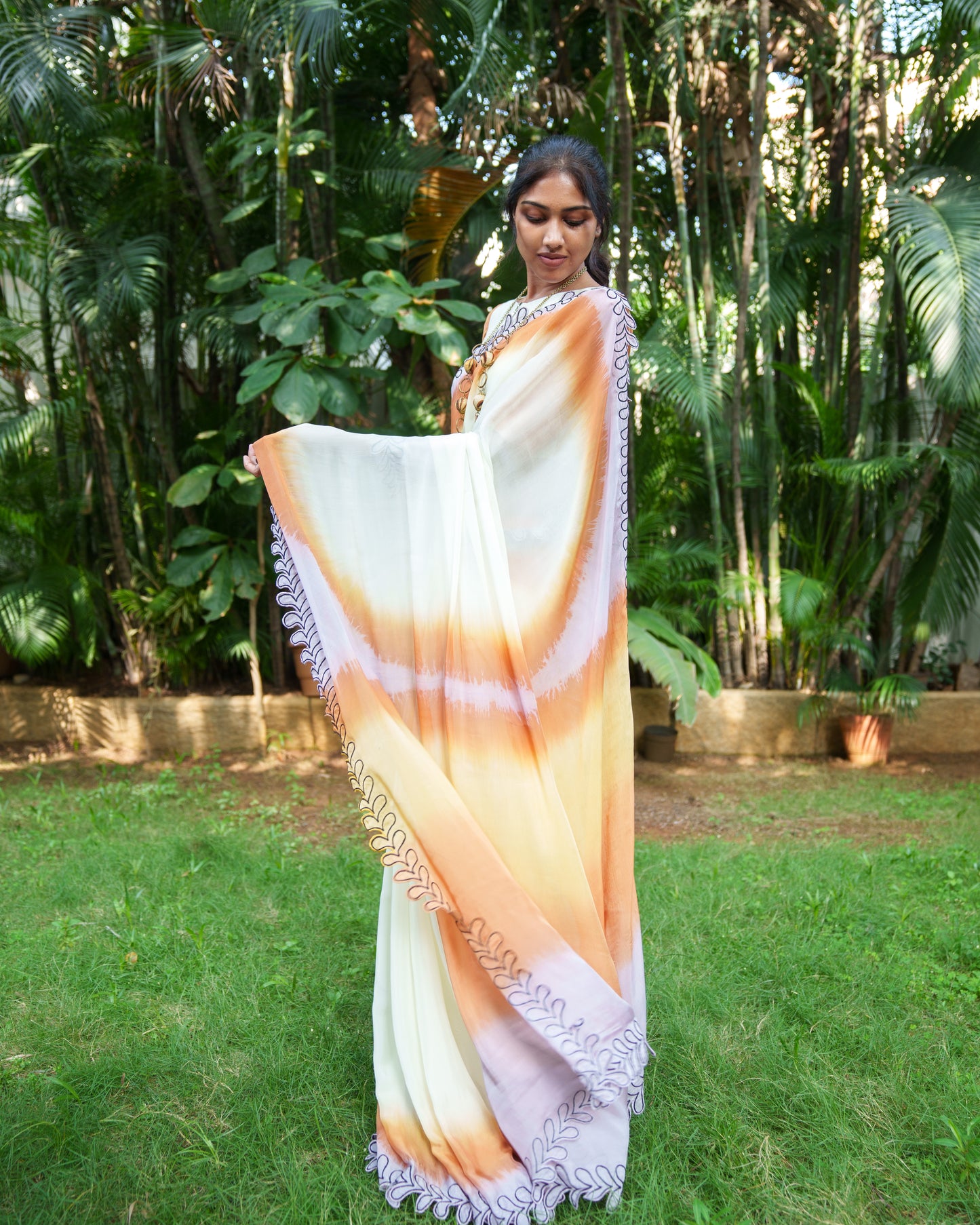 Sunset Mirage Saree Set