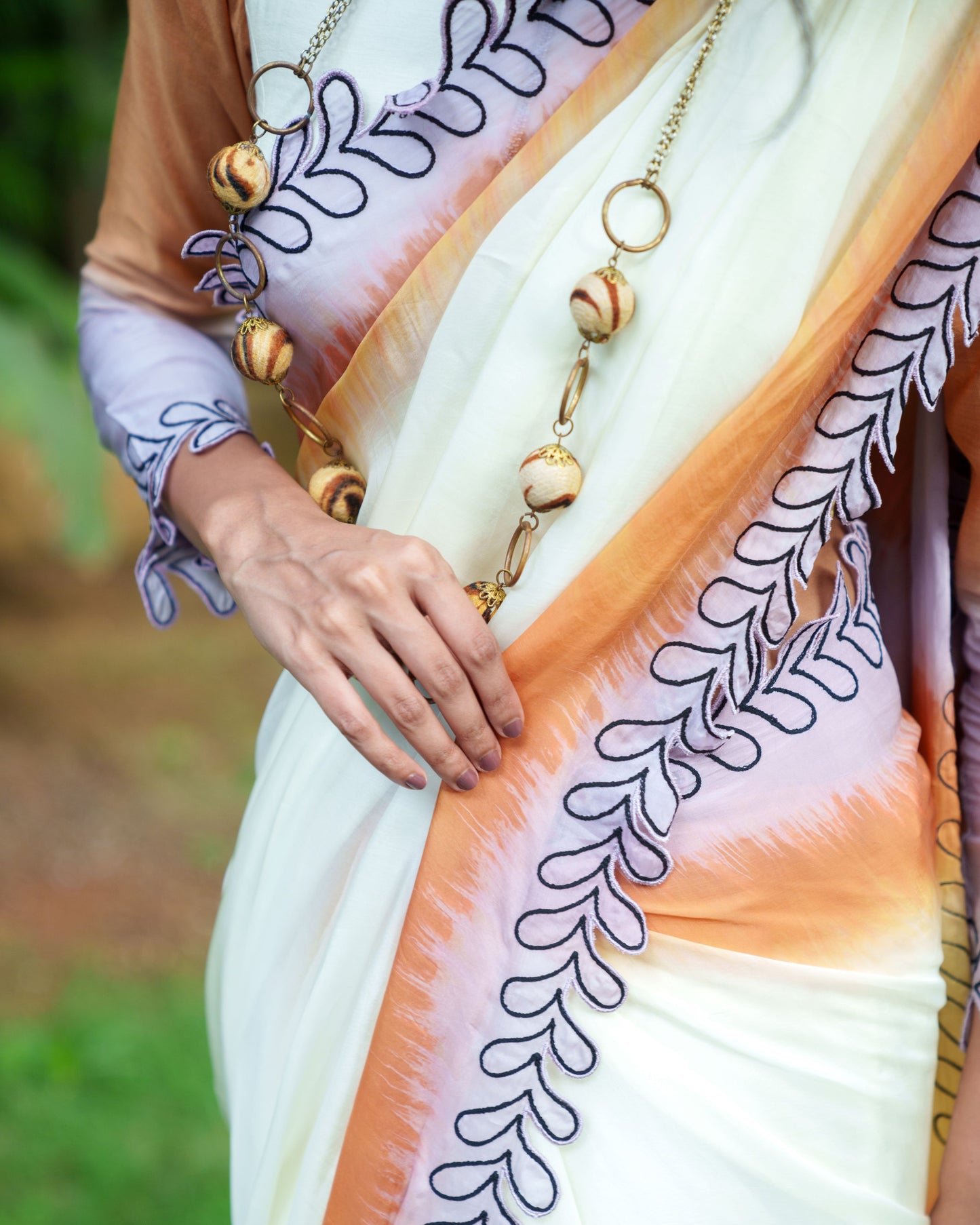 Sunset Mirage Saree Set