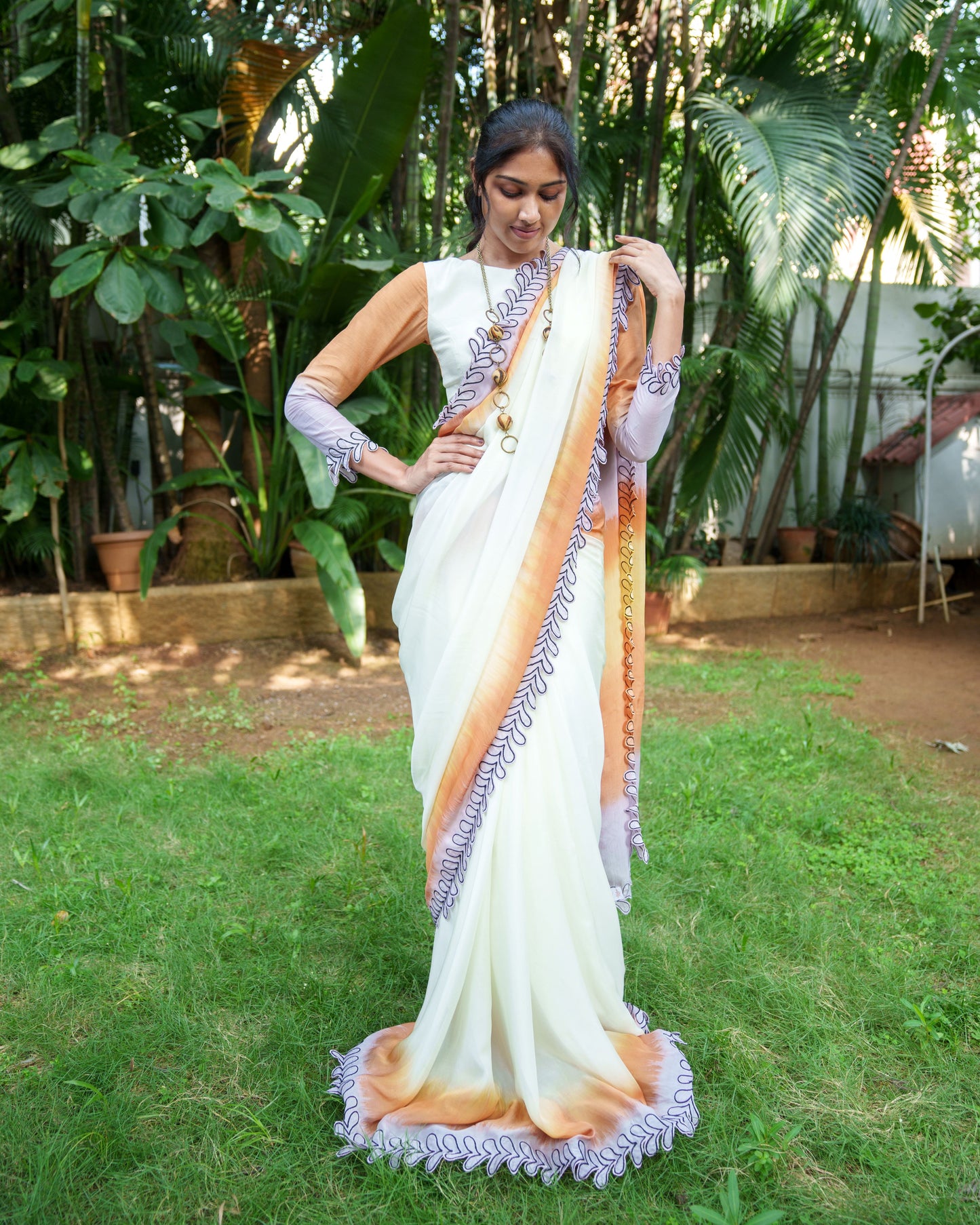 Sunset Mirage Saree Set