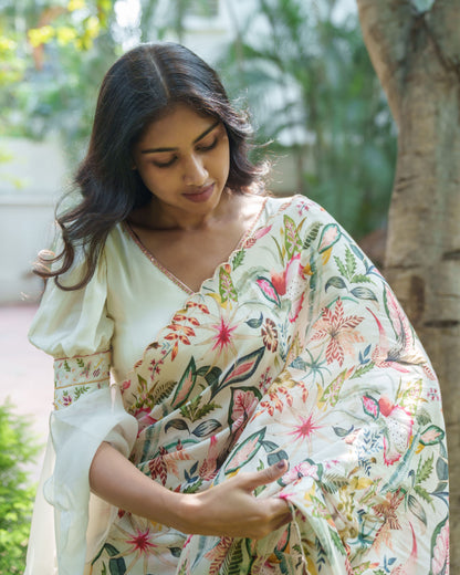 Forever Blooms Saree Set