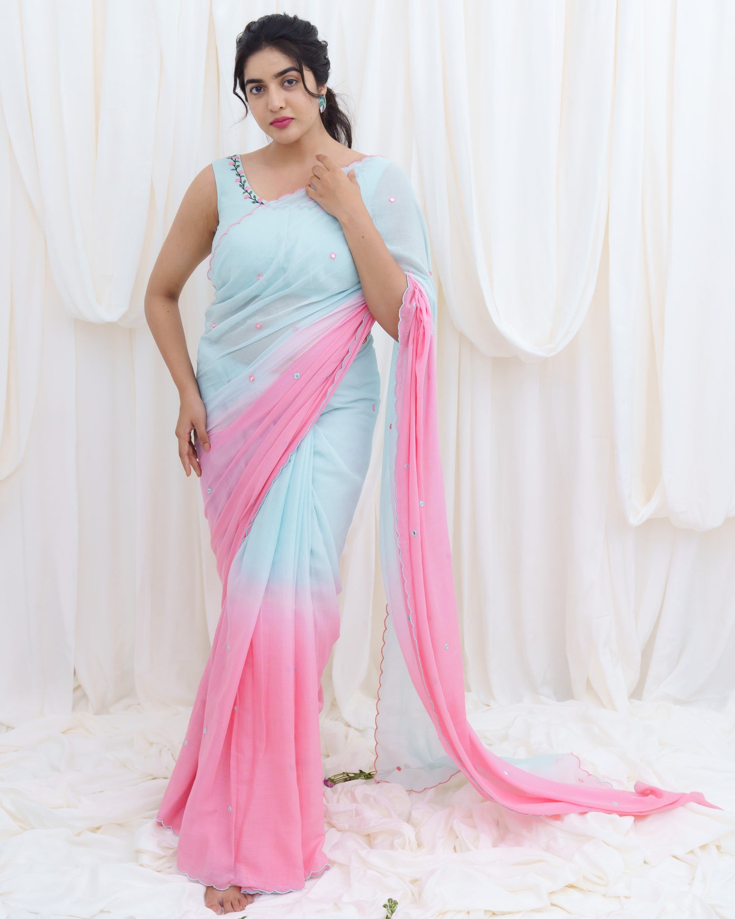 Petal Princess Saree & Blouse