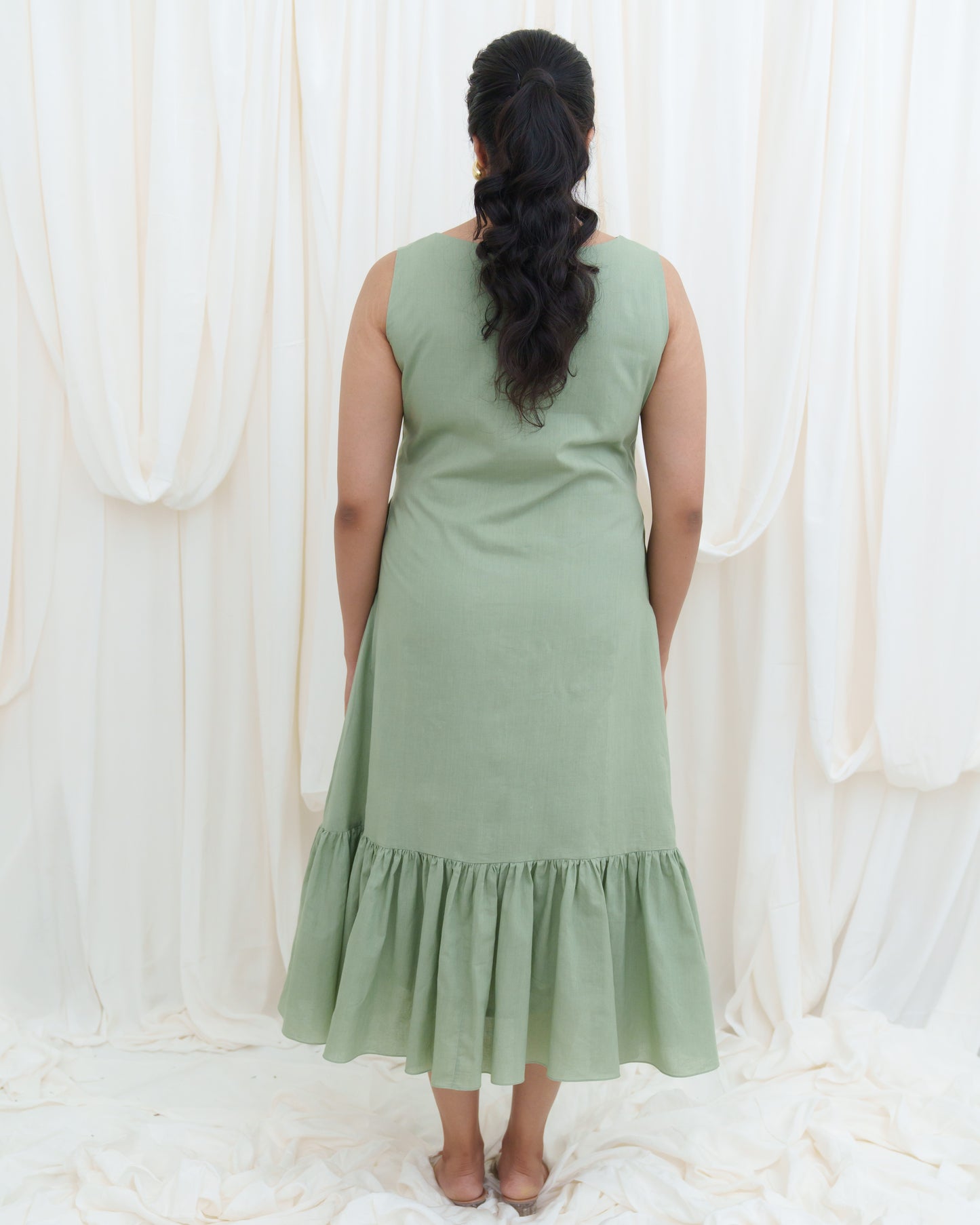 Summer Tree Dress in Summer Green Color