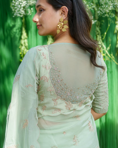 Fields in Fairytale Saree Set