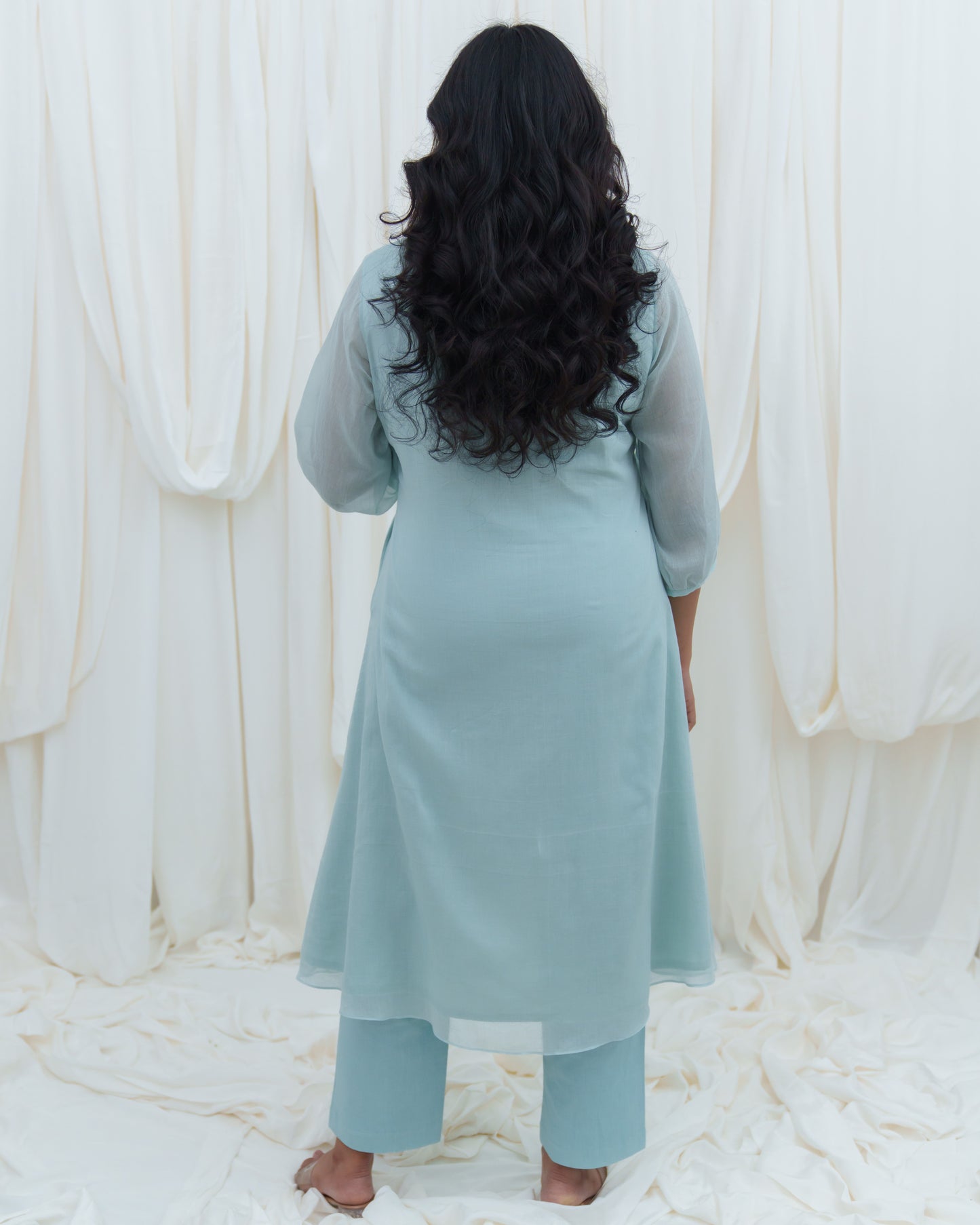 Bird Song Kurta In Blue