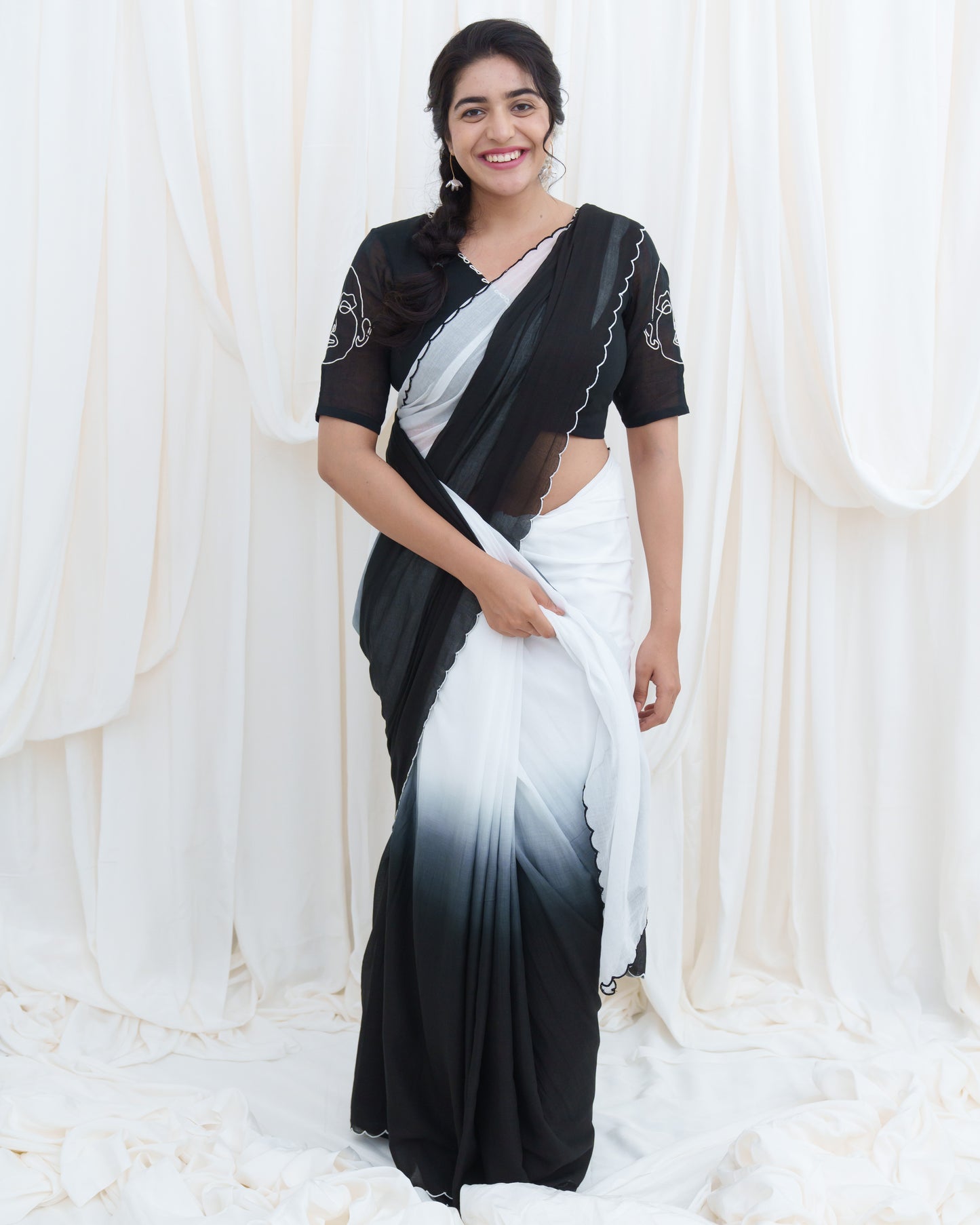 Light & Shadow Ombré Saree